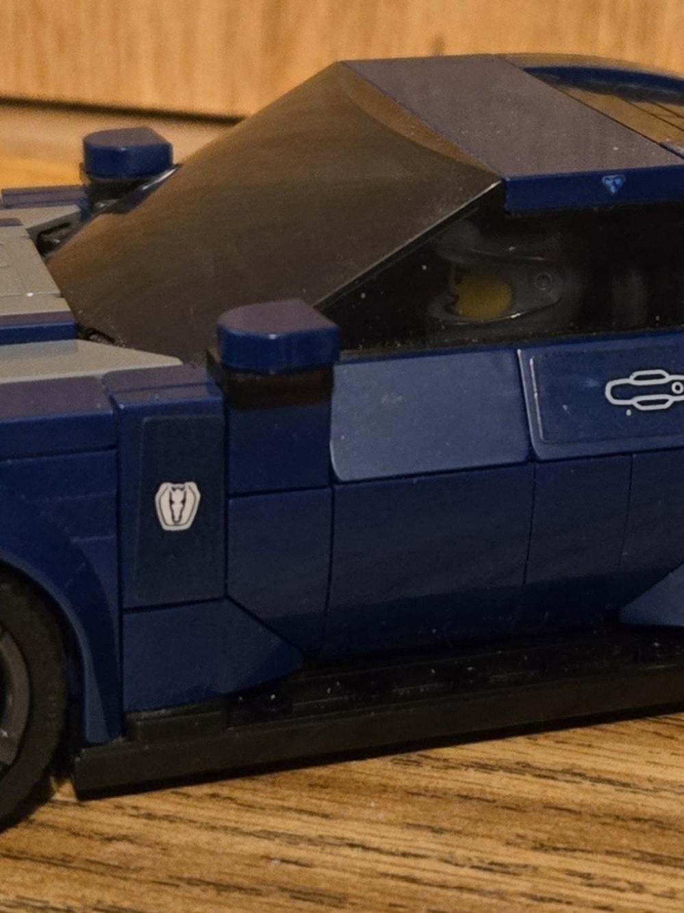 Blue Mustang Lego Car Set